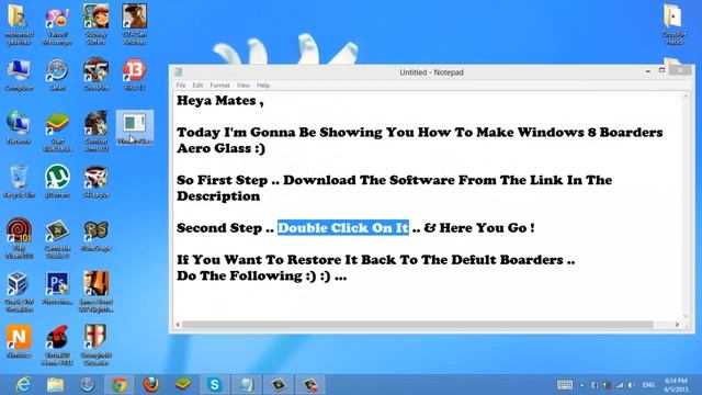 How To Enable Aero Glass On Win8 ( New Way ) смотреть онлайн