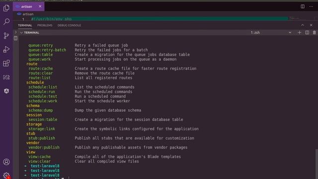 laravel8 tutorial : intoduction to artisan command line - part3 смотреть онлайн