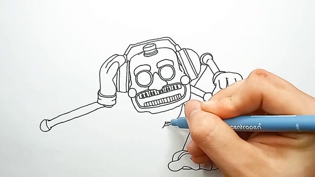 How To Draw DJ Music Man From FNAF Security Breach