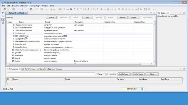 Create a Wordfast Pro glossary from a Word table or an Excel sheet смотреть онлайн