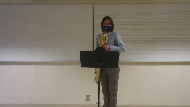 2021 KMEA All-State Baritone Saxophone excerpt #1 смотреть онлайн