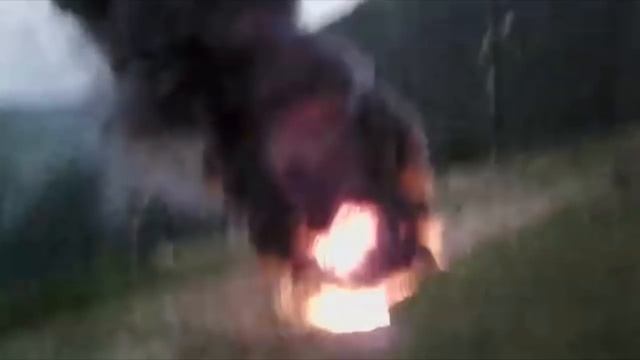 Вот так горит ППУ