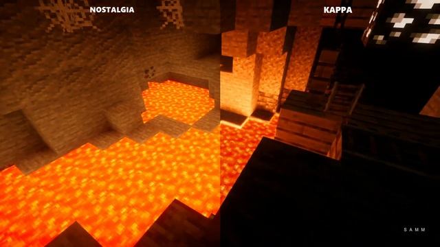 KAPPA PT Vs NOSTALGIA VX SHADERS COMPARISON | Minecraft Java Edition