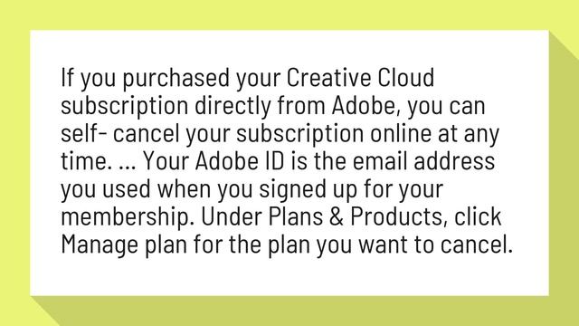 Can I cancel Adobe subscription? смотреть онлайн