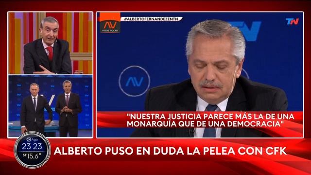 Alberto Fernández en A2V I Cómo vivieron Bonelli y Alfano el reportaje con el presidente смотреть онлайн