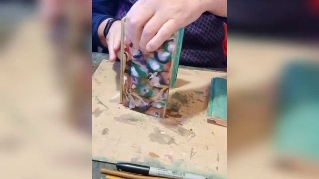 декупаж,  карандашница