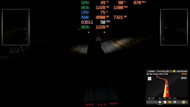 American Truck Simulator en AMD A8 9600 смотреть онлайн
