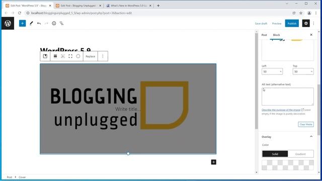 Add Alt Text in Cover Block | WordPress 5.9 Update | Blogging Unplugged Clips смотреть онлайн