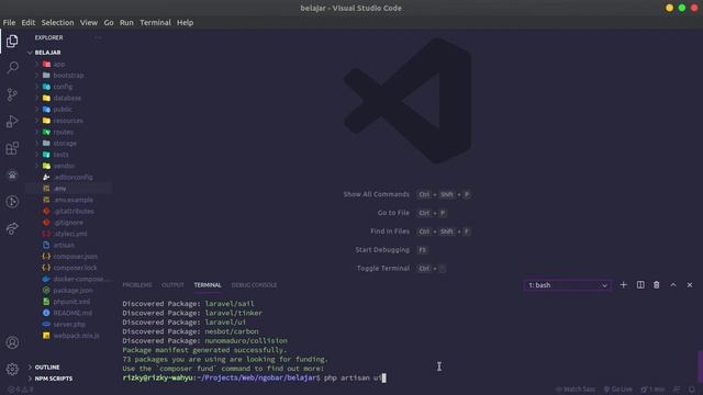 #3 Memasang Auth Laravel UI - Ngobar Laravel смотреть онлайн