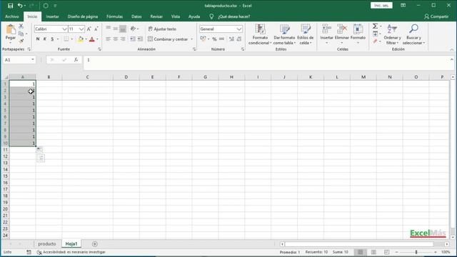 curso basico de excel , completo, capitulo: 11, grupo herramientas edicion, rellenar series смотреть онлайн
