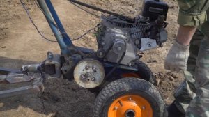 ОБЗОР НА САМОДЕЛЬНЫЙ ТРАКТОР КРОТ С ПРИЦЕПОМ для дачных работ