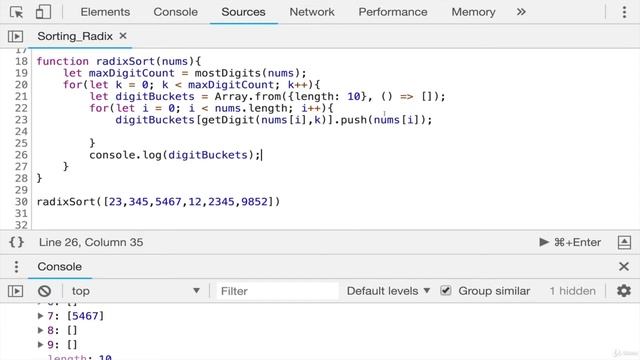 175 Radix Sort Implementation смотреть онлайн
