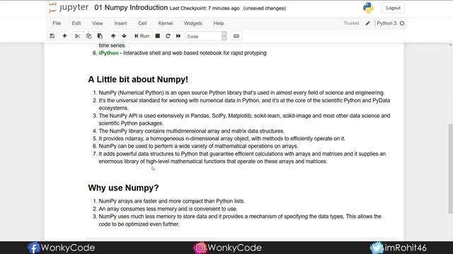 #1 | Introduction to NumPy | NumPy Tutorials | Python for Data Science | Telugu смотреть онлайн