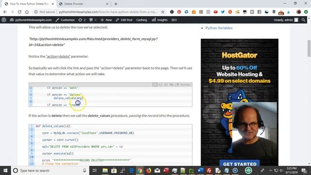 How To Have Python Delete From MySQL Table смотреть онлайн