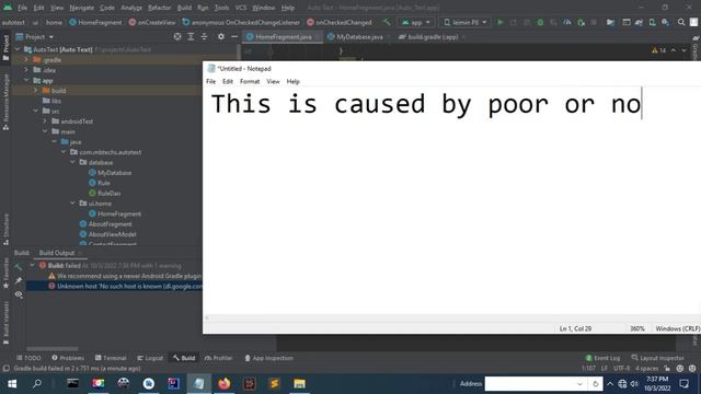 Unknown host 'no such host is known (dl.google.com) error fixed. смотреть онлайн