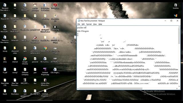 HOW TO MAKE CMD DRAGON USING NOTEPAD смотреть онлайн