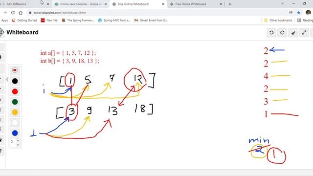 AtCoder - C Min Difference - Java Solution Logic Explained For This Array Coding Question смотреть онлайн