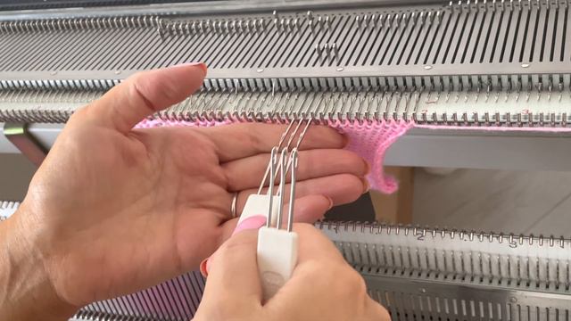 Machine Knitting Lace Weave || way 2 смотреть онлайн