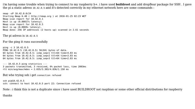 Raspberry Pi: ssh: connect to host pi adress port 22: Connection refused смотреть онлайн