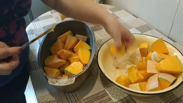 Тушеная тыква с медом! Тыквенный десерт! смотреть онлайн