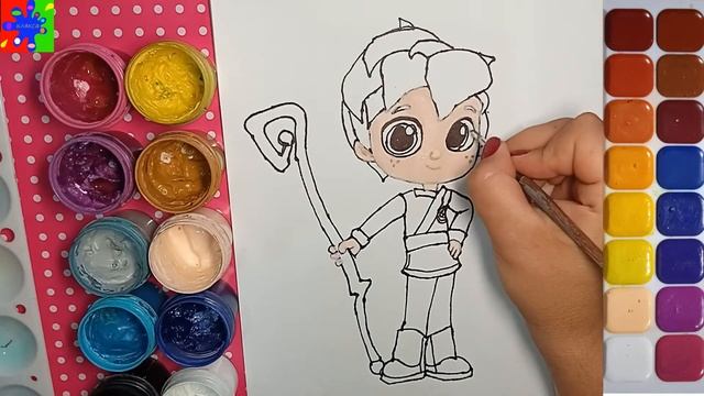 Тру и радужное королевство рисуем Зи из мультика. Раскраска для детей смотреть онлайн