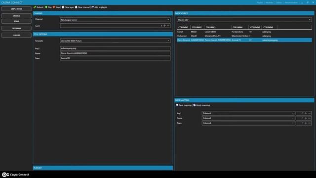 CasparConnect Tutorial #07 - Data mapping and playlist (CasparCG) смотреть онлайн