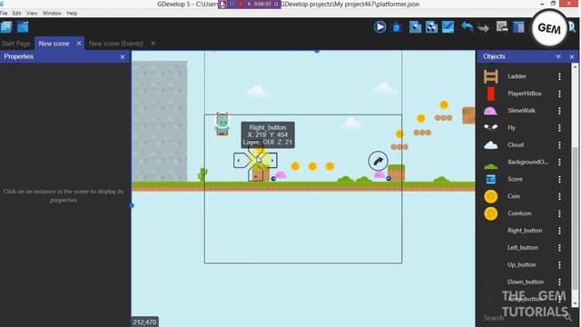 Onscreen controls | GDevelop 5 смотреть онлайн