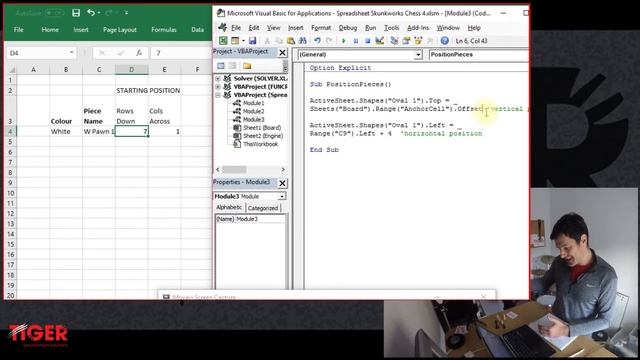 Excel VBA Chess Challenge #4 - For Next Loop, Offset And Variables