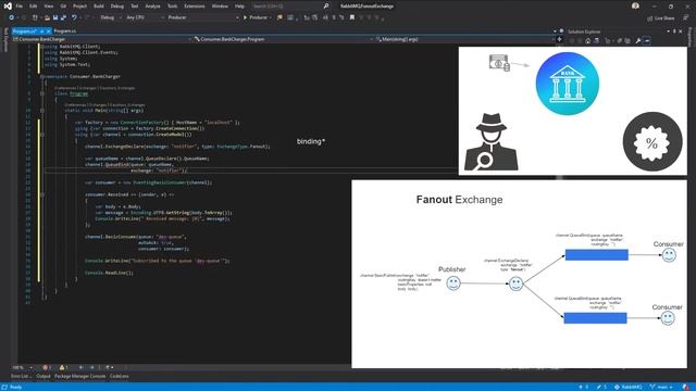 Брокер сообщений RabbitMQ | Tutorial Урок 7 | Fanout Exchange | .Net C# смотреть онлайн