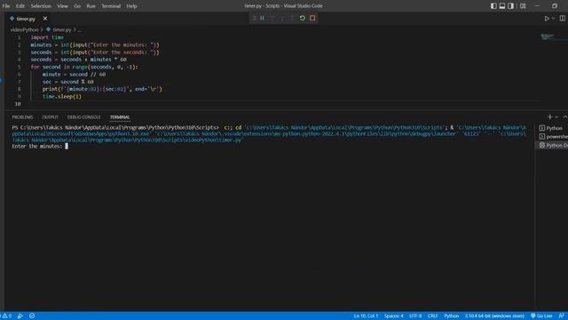 Python create a timer!! смотреть онлайн