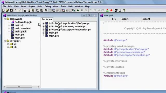 Visual Prolog 7 4 Hello World смотреть онлайн