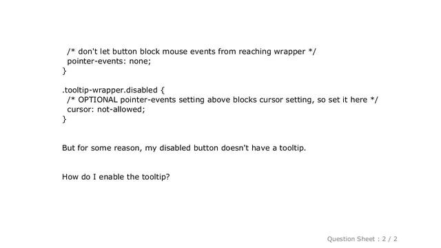 HTML : In Bootstrap, why doesn't my disabled button have a tooltip? смотреть онлайн