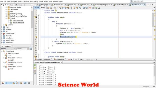 Implementation Of Thread Class In Java | Thread Class Program | Multithreading | In Java Tutorial смотреть онлайн