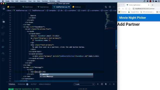 Tinder Style Movie Night Picker with Vue, Vuetify, Vuexfire, and Firebase | Part 3 - Adding Partner смотреть онлайн