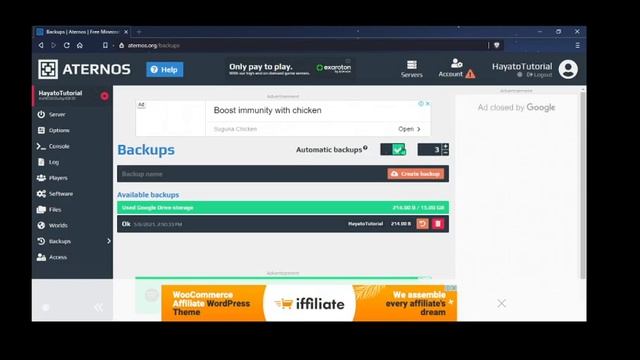 How to create Aternos backups and Play Snapshots in a server (Fully Explained!) смотреть онлайн
