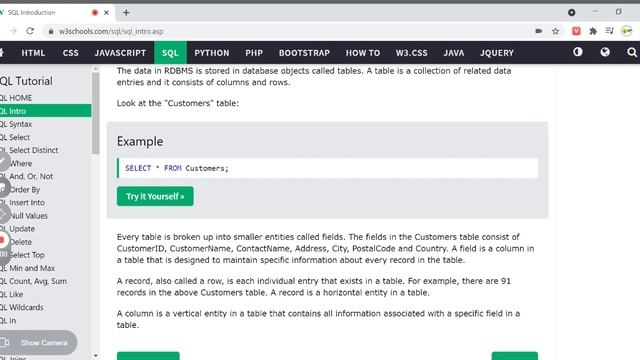 W3schools | W3Schools SQL | W3schools SQL Tutorials смотреть онлайн
