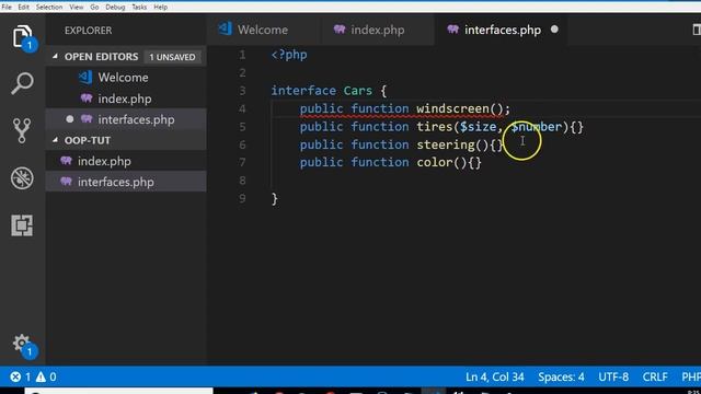 13. Introduction to interfaces in object-oriented programming in PHP смотреть онлайн