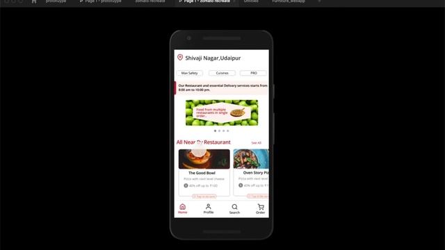 Figma prototyping for Food App смотреть онлайн