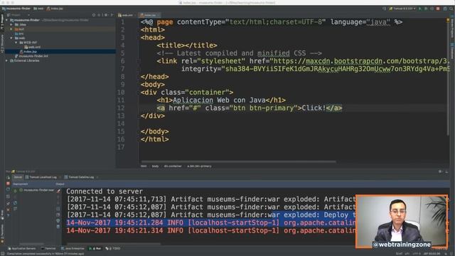 Java Web Servlets con Intellij IDEA y Tomcat смотреть онлайн