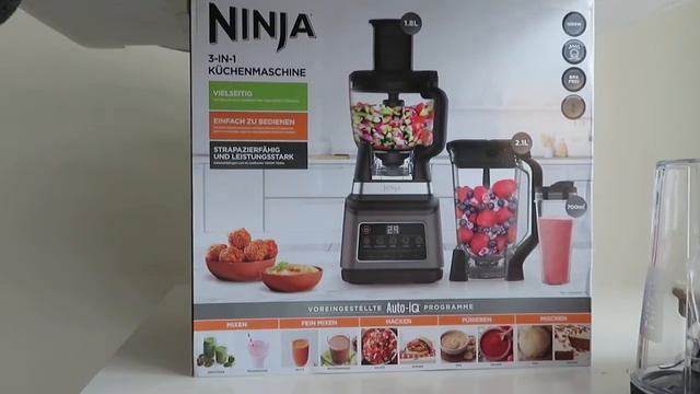 Ninja 3-IN-1 Küchenmaschine Unpacking Standmixer Smoothie-Maker Teigmaschine Unboxing смотреть онлайн