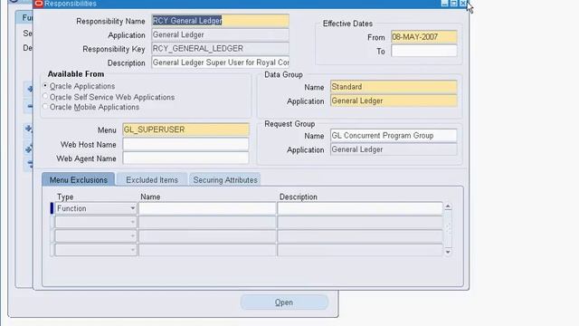 GL PROFILE OPTION in Oracle e-buss R12 смотреть онлайн