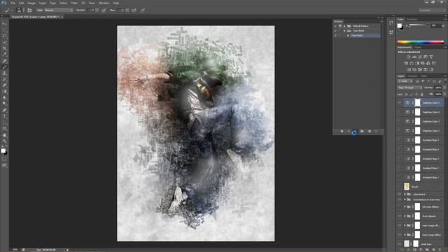 Typo Paint Photoshop Action Tutorial смотреть онлайн