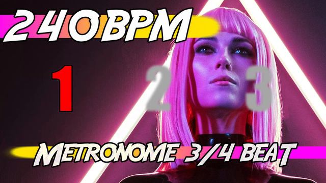 ✅ 240 BPM - 3/4 Metronome 🕰 Ten minutes of click track смотреть онлайн