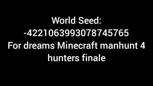 dream minecraft manhunt seed смотреть онлайн