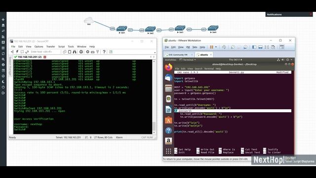 DevNet Intro Python ile Telnet Script смотреть онлайн