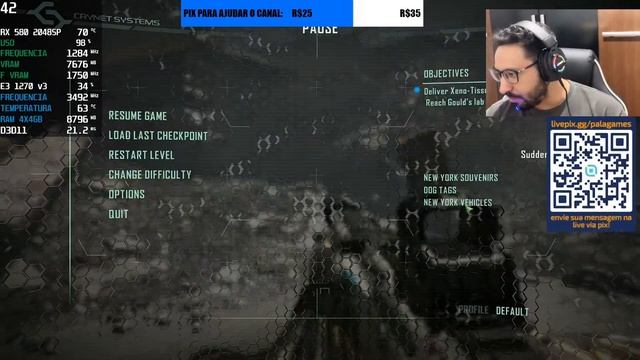 ?? CRYSIS 2 REMASTERED RX 580 8GB 2048SP JIESHUO XEON E3 1270V3 (i7 4790) FULL HD, 2K E 4K