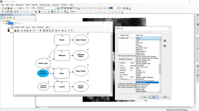 ArcGIS Model Builder To Script Tool (Hillshade, Aspect, Contour and Slope) смотреть онлайн