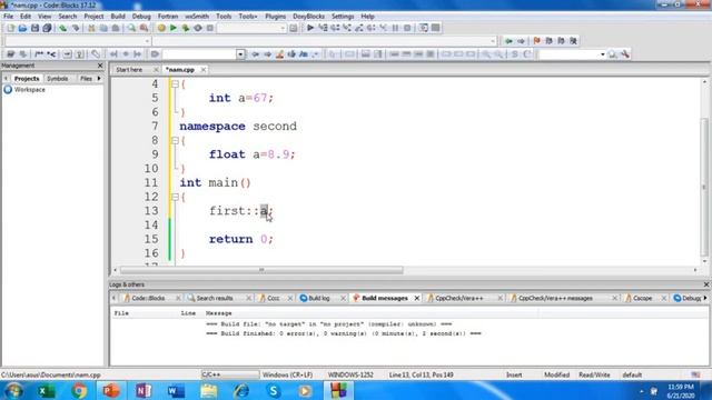 Namespace in C++ | C++ Tutorial for Beginners | CH 1 module 4| 3RI Technologies смотреть онлайн