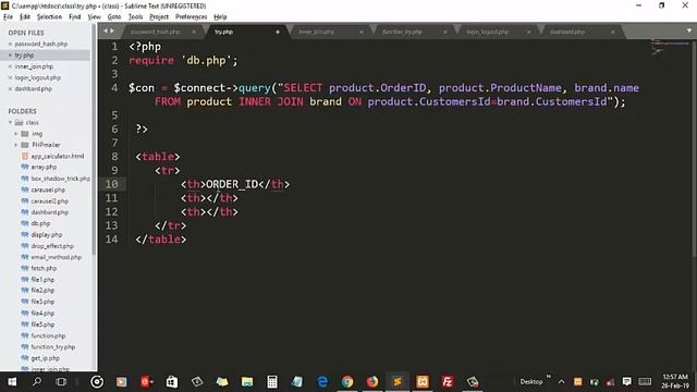 FETCHING DATA FROM TWO TABLE (PHP INNER JOIN) смотреть онлайн