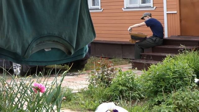 ОКУЧИВАЕМ КАРТОШКУ, ВНУКИ ПОМОГАЮТ, ОБЗОР ОГОРОДА смотреть онлайн